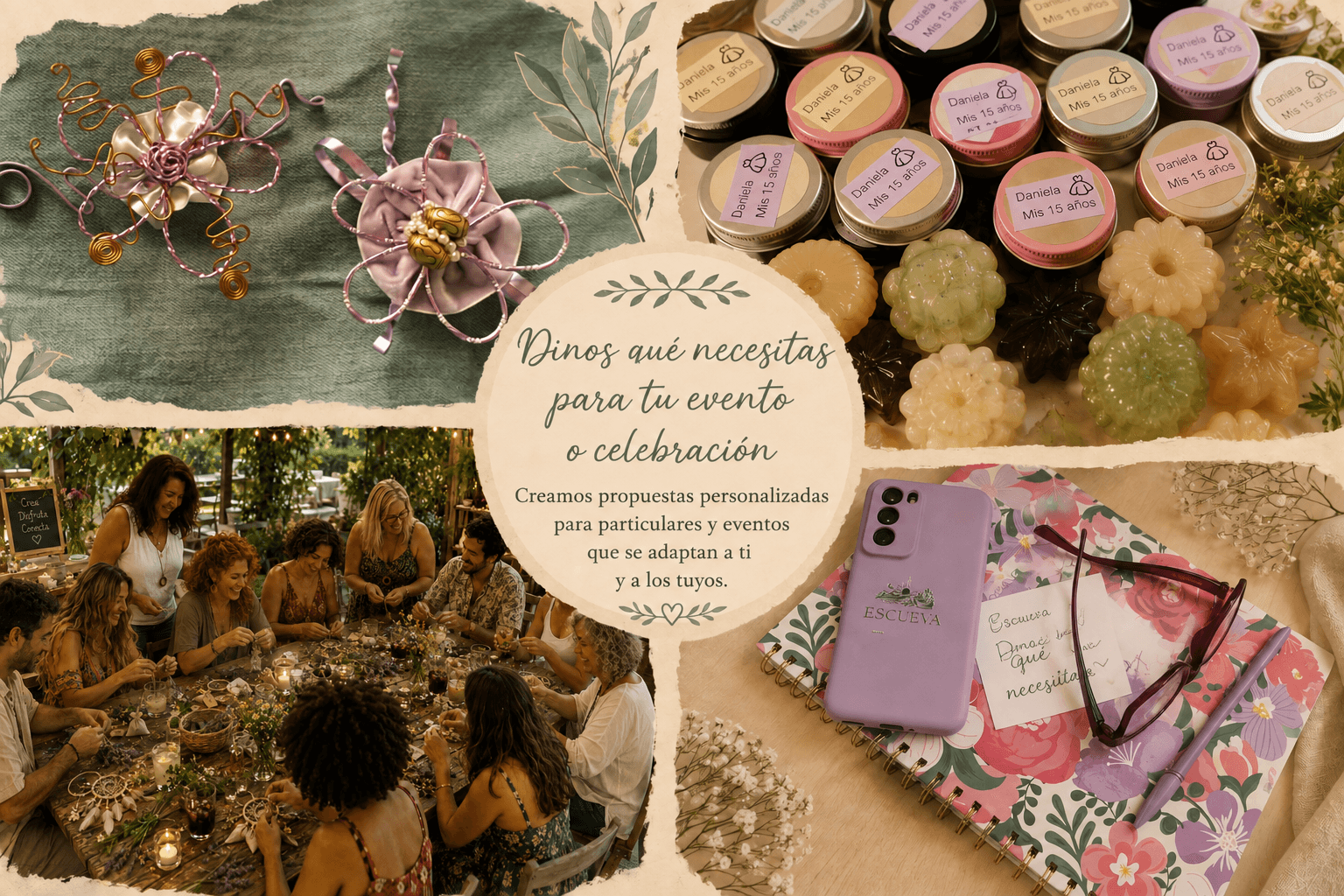 Propuesta personalizada de ESCUEVA para una celebración